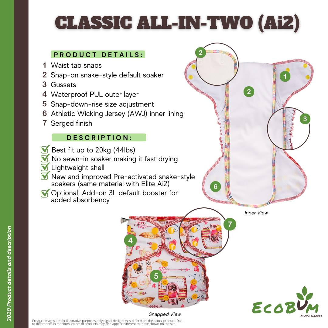 Ecobum Classic Ai2 Cloth Diaper